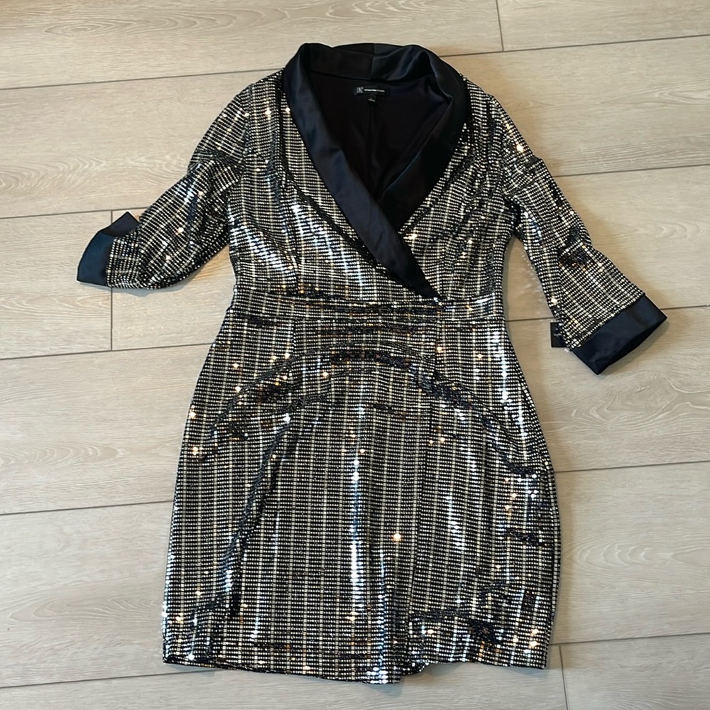 NWT INC Black and sequined dress